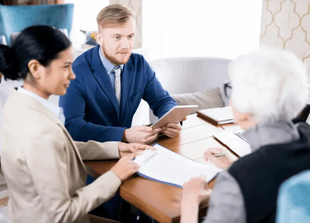 Family meeting with an attorney to understand legal options after asbestos exposure