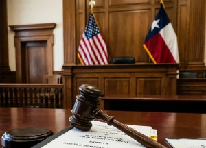 Maximizing Payouts Under the Johns-Manville and Halliburton Trusts: A Trial Lawyer's Blueprint 3 Courtroom gavel and legal filings representing Danziger and DeLlano national mesothelioma litigation trial results.