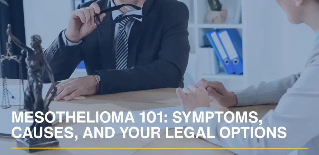 Lawyer explaining legal options related to mesotheliomaA lawyer provides an overview of mesothelioma symptoms, causes, and available legal options for affected individuals.